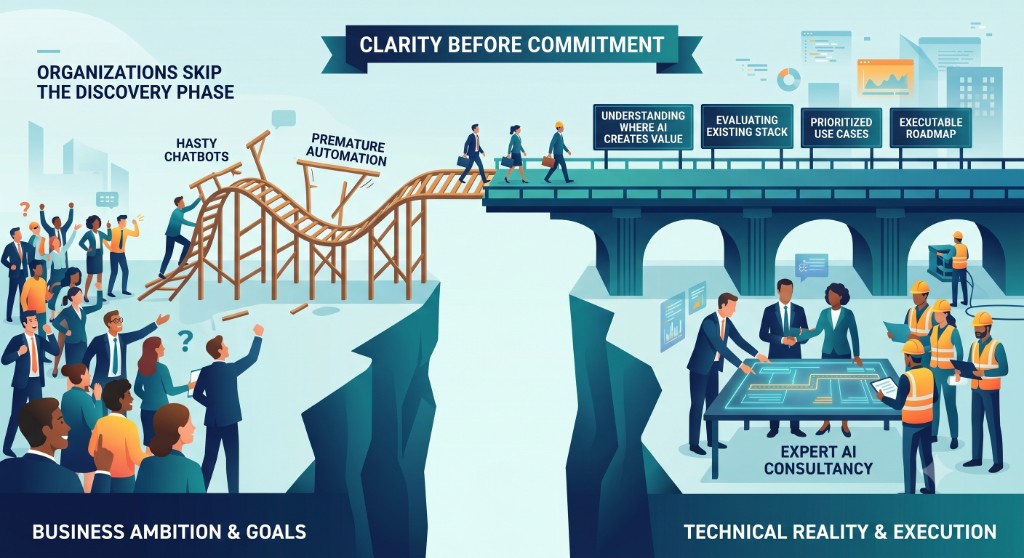 Clarity before commitment — bridging business ambition and technical reality through expert AI consultancy