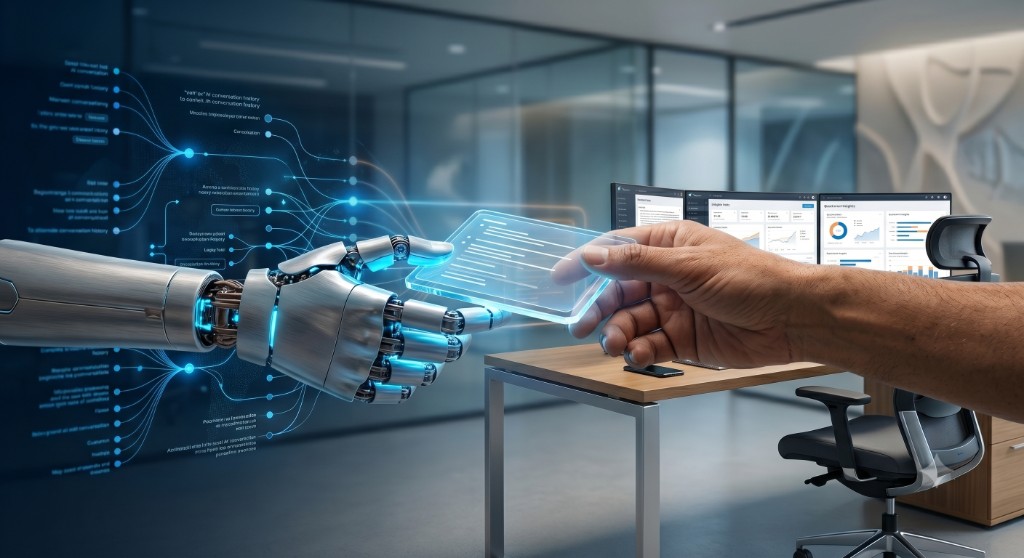 AI to human handoff with full conversation context